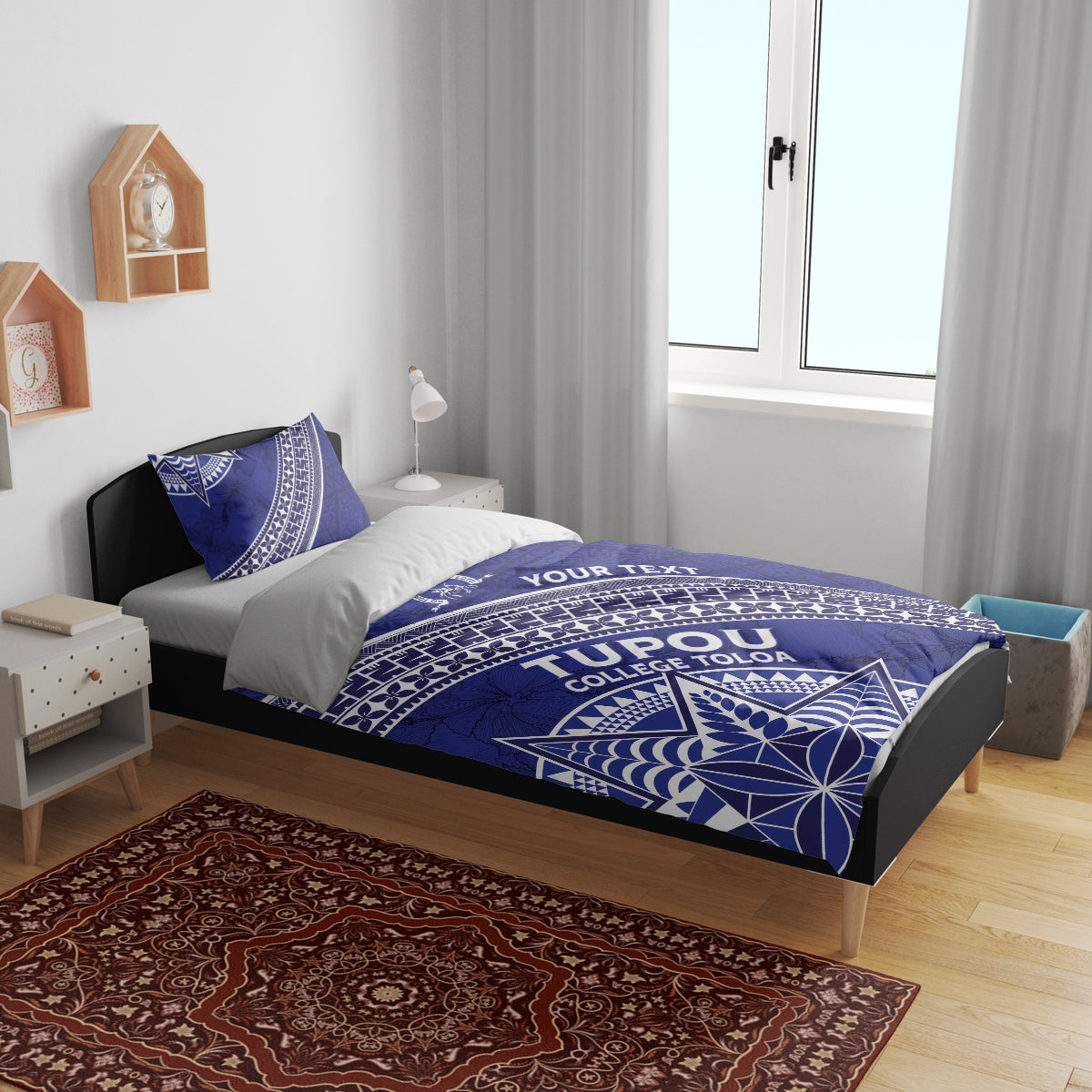 Tupou College Toloa Bedding Set Ngatu Tapa Mix Style