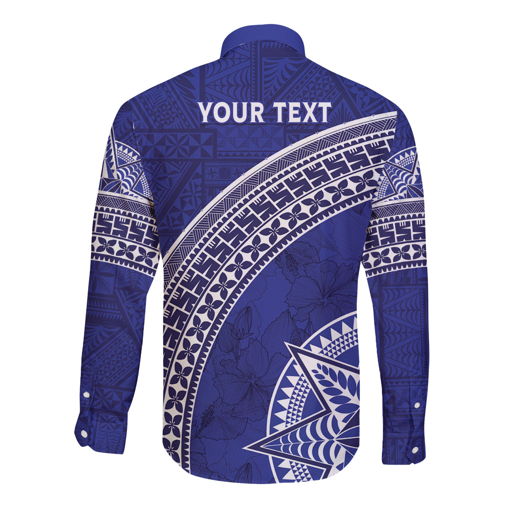 Tupou College Toloa Long Sleeve Button Shirt Ngatu Tapa Mix Style