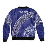 Tupou College Toloa Sleeve Zip Bomber Jacket Ngatu Tapa Mix Style