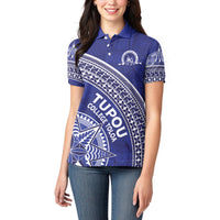 Tupou College Toloa Women Polo Shirt Ngatu Tapa Mix Style