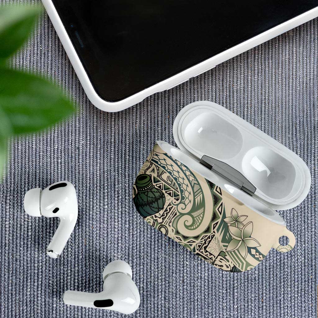 Aloha Hawaii Tapa AirPods Case Summer Green Hawaiian Ipu - Polynesian Pride