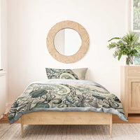 Aloha Hawaii Tapa Bedding Set Summer Green Hawaiian Ipu - Polynesian Pride