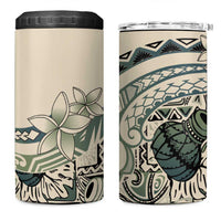 Aloha Hawaii Tapa 4 in 1 Can Cooler Tumbler Summer Green Hawaiian Ipu - Polynesian Pride