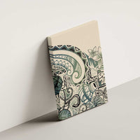 Aloha Hawaii Tapa Canvas Wall Art Summer Green Hawaiian Ipu - Polynesian Pride