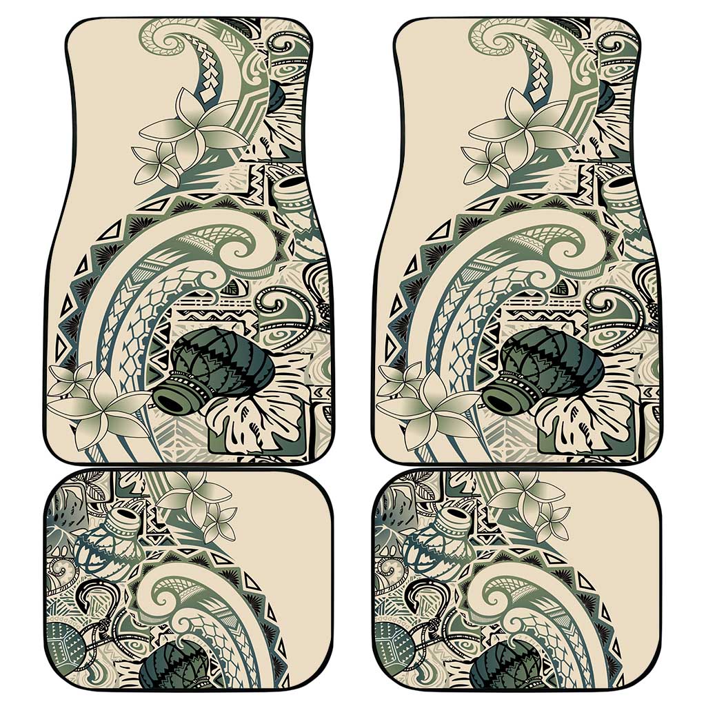 Aloha Hawaii Tapa Car Mats Summer Green Hawaiian Ipu - Polynesian Pride