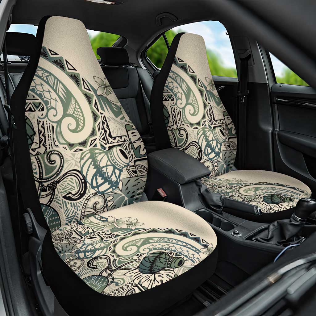 Aloha Hawaii Tapa Car Seat Cover Summer Green Hawaiian Ipu - Polynesian Pride