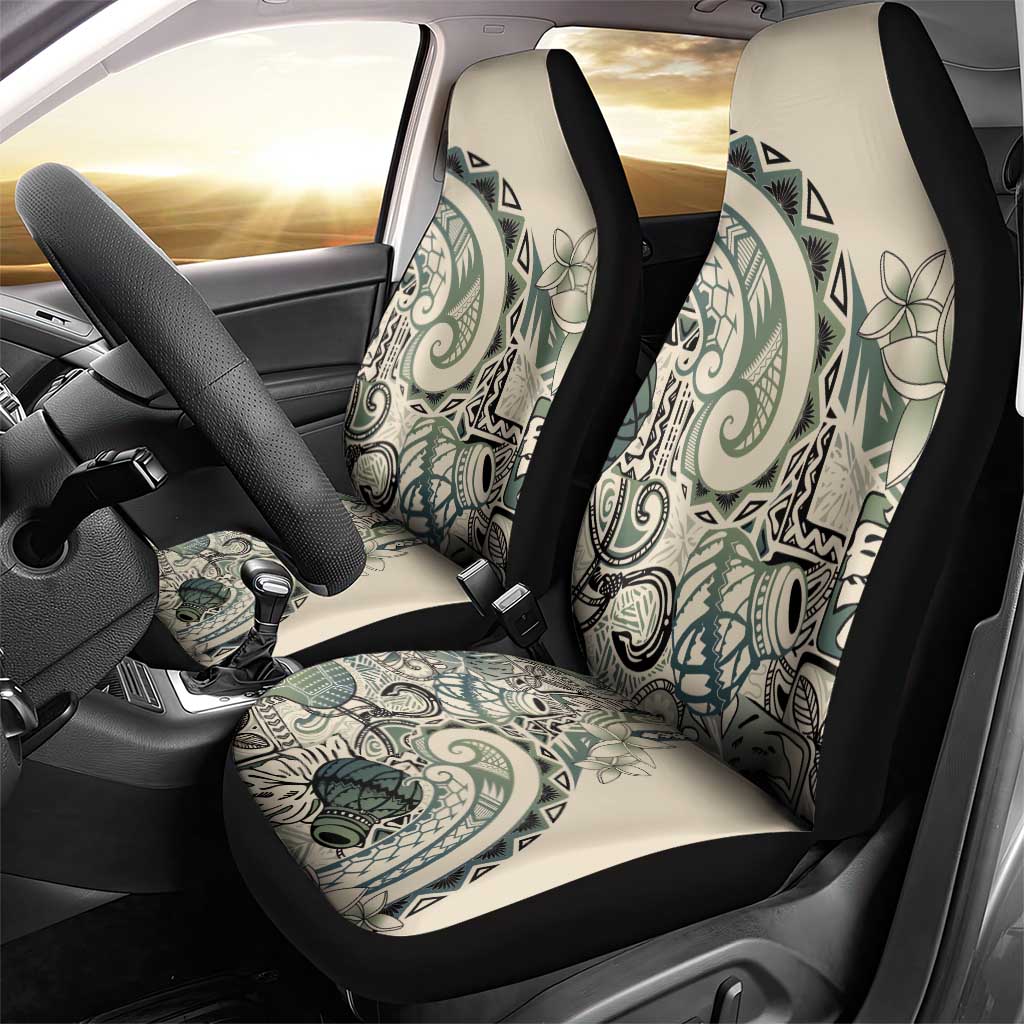Aloha Hawaii Tapa Car Seat Cover Summer Green Hawaiian Ipu - Polynesian Pride
