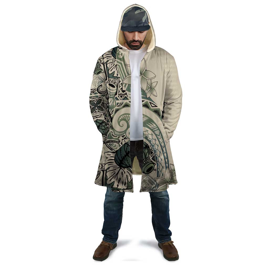 Aloha Hawaii Tapa Cloak Summer Green Hawaiian Ipu - Polynesian Pride