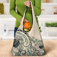 Aloha Hawaii Tapa Grocery Bag Summer Green Hawaiian Ipu - Polynesian Pride