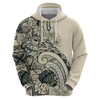 Aloha Hawaii Tapa Hoodie Summer Green Hawaiian Ipu - Polynesian Pride