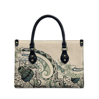 Aloha Hawaii Tapa Leather Bag Summer Green Hawaiian Ipu - Polynesian Pride
