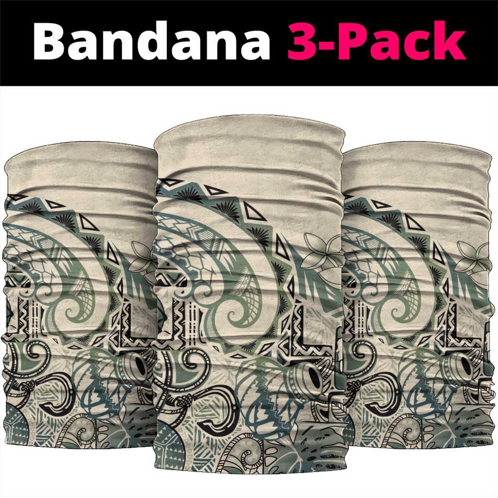 Aloha Hawaii Tapa Neck Gaiter Summer Green Hawaiian Ipu - Polynesian Pride