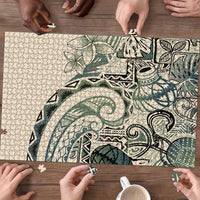 Aloha Hawaii Tapa Puzzle Summer Green Hawaiian Ipu LT7 - Polynesian Pride