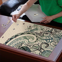 Aloha Hawaii Tapa Puzzle Summer Green Hawaiian Ipu LT7 - Polynesian Pride