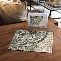 Aloha Hawaii Tapa Puzzle Summer Green Hawaiian Ipu LT7 - Polynesian Pride