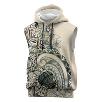 Aloha Hawaii Tapa Sleeveless Hoodie Summer Green Hawaiian Ipu LT7 Emerald - Polynesian Pride