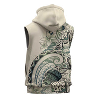 Aloha Hawaii Tapa Sleeveless Hoodie Summer Green Hawaiian Ipu LT7 - Polynesian Pride