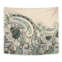 Aloha Hawaii Tapa Tapestry Summer Green Hawaiian Ipu LT7 - Polynesian Pride
