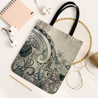Aloha Hawaii Tapa Tote Bag Summer Green Hawaiian Ipu - Polynesian Pride