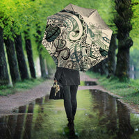 Aloha Hawaii Tapa Umbrella Summer Green Hawaiian Ipu - Polynesian Pride