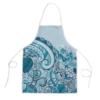 Aloha Hawaii Tapa Apron Cool Turquoise Hawaiian Ipu LT7 Turquoise - Polynesian Pride