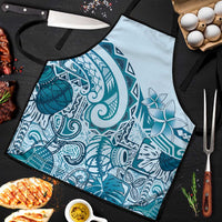 Aloha Hawaii Tapa Apron Cool Turquoise Hawaiian Ipu LT7 Turquoise - Polynesian Pride