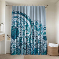 Aloha Hawaii Tapa Bathroom Set Cool Turquoise Hawaiian Ipu - Polynesian Pride
