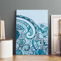 Aloha Hawaii Tapa Canvas Wall Art Cool Turquoise Hawaiian Ipu - Polynesian Pride