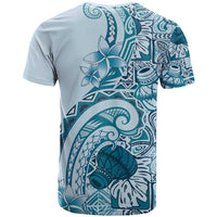 Aloha Hawaii Tapa T Shirt Cool Turquoise Hawaiian Ipu - Polynesian Pride