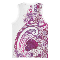 Aloha Hawaii Tapa Basketball Jersey Vibrant Fuchsia Hawaiian Ipu LT7 - Polynesian Pride