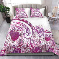 Aloha Hawaii Tapa Bedding Set Vibrant Fuchsia Hawaiian Ipu - Polynesian Pride
