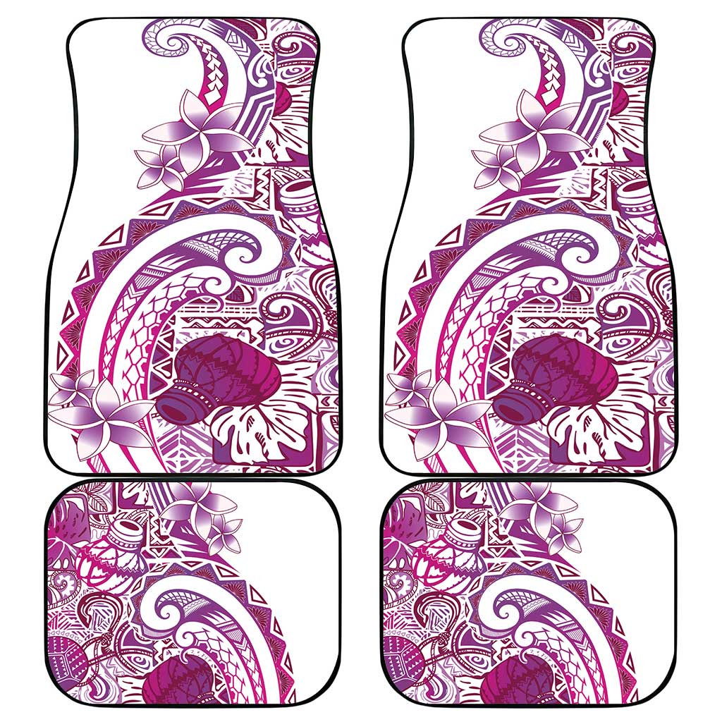 Aloha Hawaii Tapa Car Mats Vibrant Fuchsia Hawaiian Ipu - Polynesian Pride
