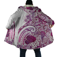 Aloha Hawaii Tapa Cloak Vibrant Fuchsia Hawaiian Ipu - Polynesian Pride
