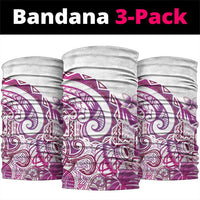 Aloha Hawaii Tapa Neck Gaiter Vibrant Fuchsia Hawaiian Ipu - Polynesian Pride