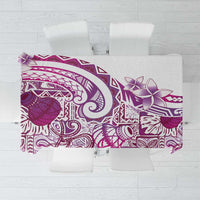 Aloha Hawaii Tapa Tablecloth Vibrant Fuchsia Hawaiian Ipu - Polynesian Pride