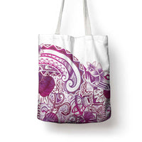 Aloha Hawaii Tapa Tote Bag Vibrant Fuchsia Hawaiian Ipu - Polynesian Pride