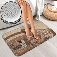 Samoa Mamanu Siapo Mocha Bathroom Set Tatau Malie