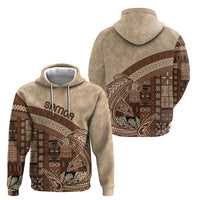 Samoa Mamanu Siapo Mocha Hoodie Tatau Malie