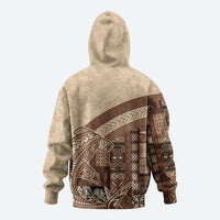Samoa Mamanu Siapo Mocha Hoodie Tatau Malie