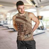 Samoa Mamanu Siapo Mocha Men Tank Top Tatau Malie