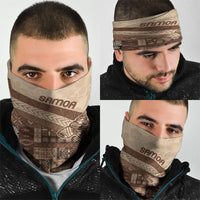 Samoa Mamanu Siapo Mocha Neck Gaiter Tatau Malie