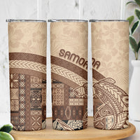Samoa Mamanu Siapo Mocha Skinny Tumbler Tatau Malie