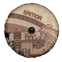 Samoa Mamanu Siapo Mocha Spare Tire Cover Tatau Malie