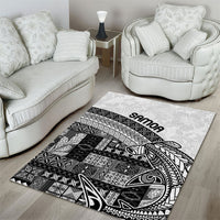 Samoa Mamanu Siapo Classic Black Area Rug Tatau Malie