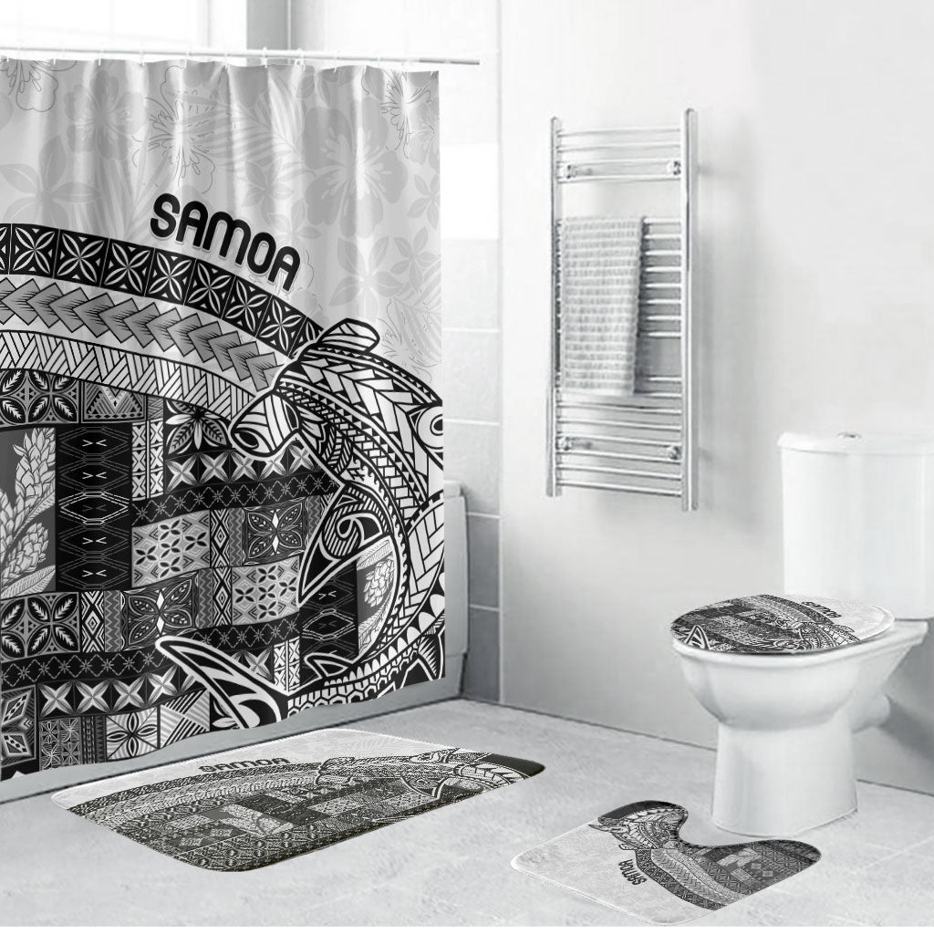 Samoa Mamanu Siapo Classic Black Bathroom Set Tatau Malie