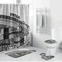 Samoa Mamanu Siapo Classic Black Bathroom Set Tatau Malie