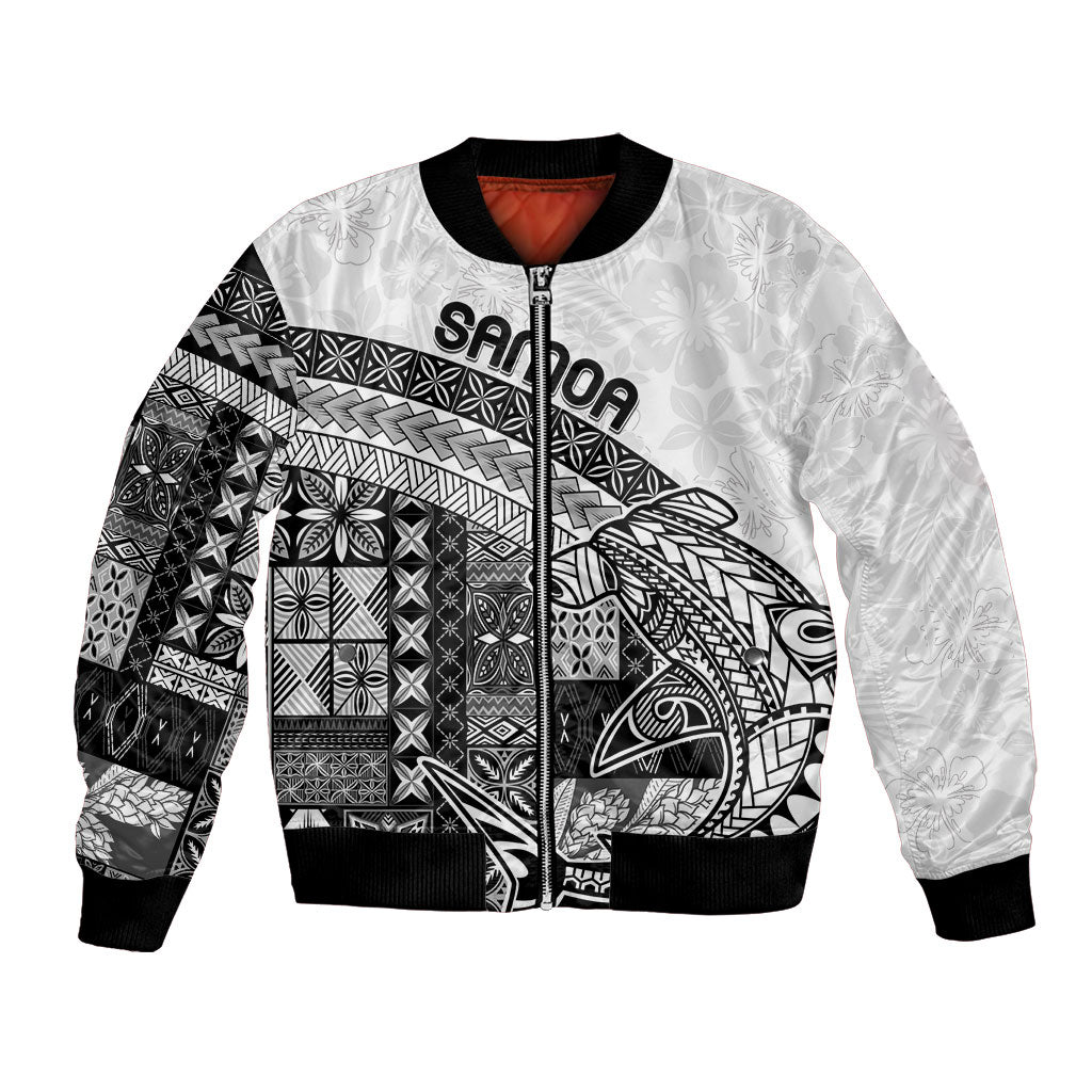 Samoa Mamanu Siapo Classic Black Bomber Jacket Tatau Malie