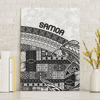 Samoa Mamanu Siapo Classic Black Canvas Wall Art Tatau Malie