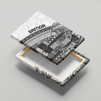 Samoa Mamanu Siapo Classic Black Canvas Wall Art Tatau Malie