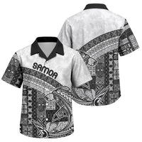Samoa Mamanu Siapo Classic Black Family Matching Tank Maxi Dress and Hawaiian Shirt Tatau Malie